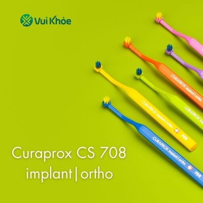 Bộ sưu tập bàn chải Curaprox CS 708 implant ortho