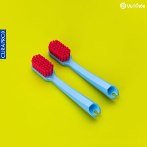 Bộ 2 đầu thay cho bàn chải răng Curaprox CS 5460 Travel Set xanh da trời