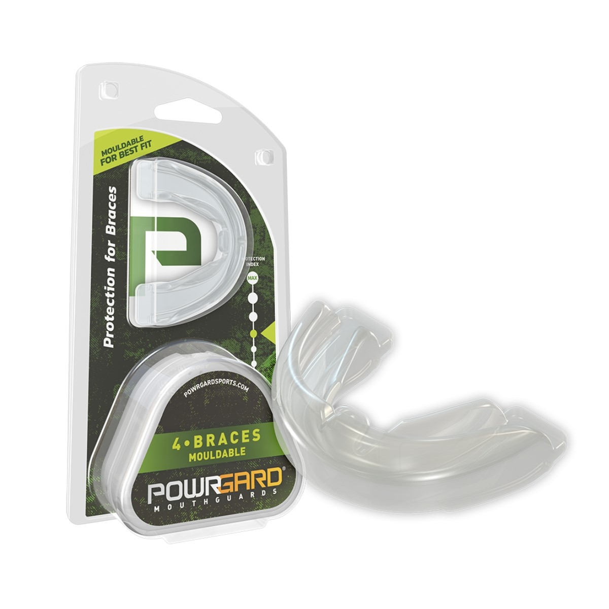 Powrgard 4 Braces Mouldable product packaging