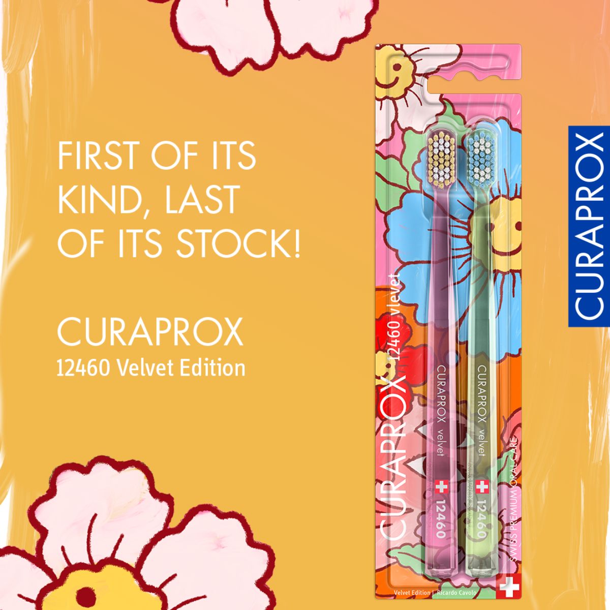 Bộ 2 bàn chải Curaprox CS 12460 Velvet – bản đặc biệt