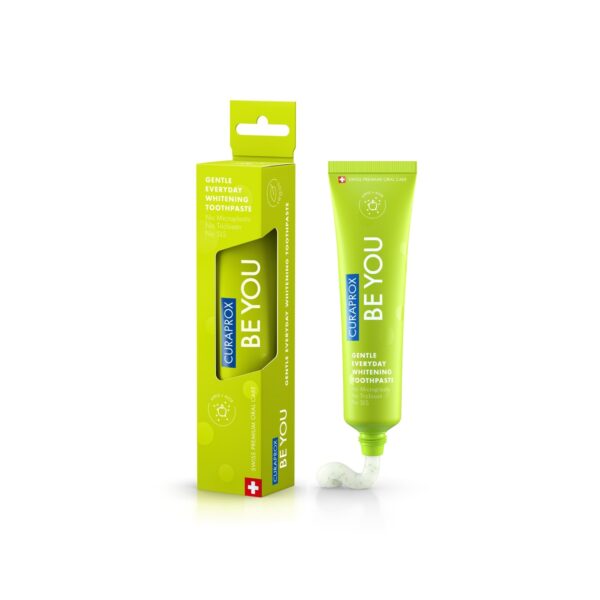 Curaprox Be You, Kem đánh răng 60ml (Hương Táo + Lô hội) Xanh lá